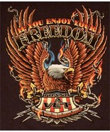 FREEDOM THANK A VET EAGLE TEE SHIRT SIZE M adult T272  tshirt NEW mens w... - $9.02 CAD