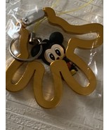 Mickey hand carabiner yellow gold with rubber mascot - $37.66 CAD