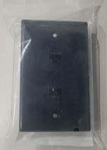 2 of the Ethernet Wall Plate CAT6 2-Port Single Gang Network Female F/F ... - $9.89