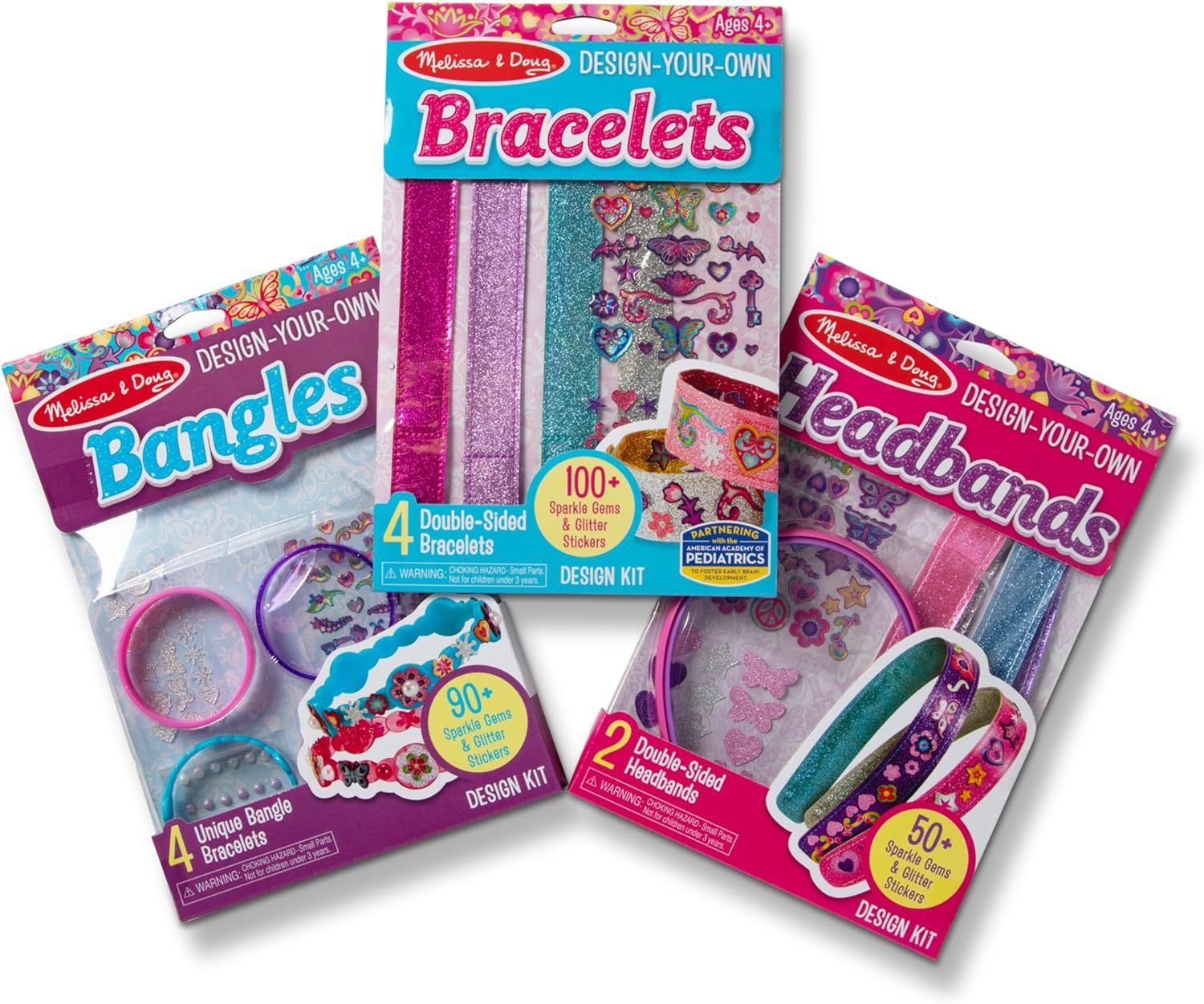 Melissa &amp; Doug Design-Your-Own Jewelry-Making Kits - Bangles, Headbands,... - $33.99