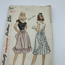 Vintage SIMPLICITY Sewing Printed Pattern Apron Size 14 Bust 32 #1927 Uncut - £15.03 GBP