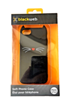 Blackweb Soft Phone Case for iPhone 6.6s.7.8 SE 2020 Black w nose and wh... - £7.90 GBP