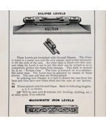 1900 Stanley Tools Eclipse Levels Advertisement Victorian Wood Engraving... - $363.77 MXN