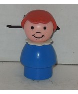 Vintage 80&#39;s Fisher Price Little People Girl Blue Blonde Hair #2502 #952... - $14.11 CAD