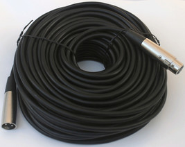 1 Pack - 100'Ft Xlr 3Pin Microphone Extension Cable Male Female Combine Shipping - £51.10 GBP