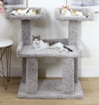DELUXE CARPETED CAT TREE FOR LARGE CATS &amp; MAINE COONS-FREE SHIPPING IN T... - $167.95