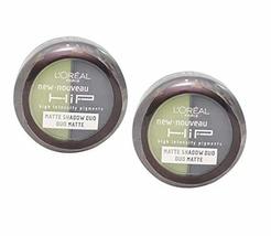 2 Pack- L&#39;Oreal Hip Matte Shadow Duo #307 Perky - £5.03 GBP