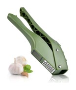 Garlic Press, 2 In 1 Garlic Cutter Garlic Press With Cleaning Brush And ... - £15.68 GBP
