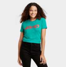 NWT Women&#39;s Holiday Merry Short Sleeve Graphic T-Shirt - Green, XL - $4.49