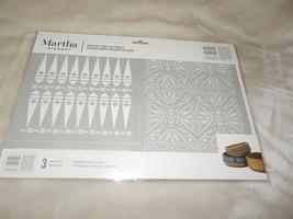 NEW Martha Stewart Adhesive Laser Cut Stencils GLOBAL BORDERS 5969 - £10.24 GBP