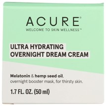 Acure Ultra Hydrating Overnight Dream Facial Cream, Vegan, 1.7 Fluid Oun... - $49.99