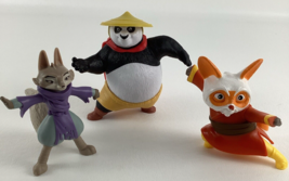 DreamWorks Kung Fu Panda Collectible Action Figures Burger King Po Shifu Toy Lot - £19.38 GBP