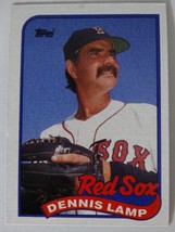 1989 Topps Dennis Lamp Boston Red Sox Wrong Back Error Baseball Card - £2.34 GBP