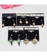 Lot of 5 x  925 Sterling Silver Dangle Pierced Earrings Jasper Turquoise... - £19.77 GBP