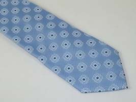 Men's Tommy Hilfiger Tie Classic Woven Silky Feel #Tommy-1 Blue White image 5