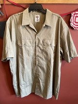 Dickie&#39;s Men&#39;s Work Shirt Cotton Blend Short-Sleeved Shirt Front Pockets NWOT XL - £9.32 GBP
