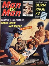 Man To MAN-MAY 1964-BED Of Nails Torture COVER-CHEESECAKE-PULP Fiction - £128.23 GBP