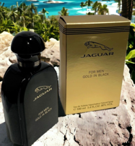 JAGUAR GOLD in BLACK for Men by Jaguar Eau de Toilette Spray 3.4oz Unsealed Box - £18.36 GBP