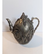 China Old Tibet silver handwork bamboo shoots Teapot Qing Dynasty - $1,122.43 MXN