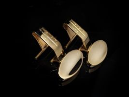 James Michael Gold Plated Cigar Ashtray Rests -New-Made in France image 11