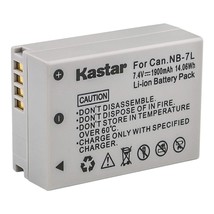 Kastar Battery (1-Pack) for Canon NB-7L, CB-2LZE Work with Canon PowerSh... - £13.32 GBP