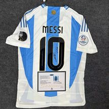 Argentina Copa America Messi 2024 Signed Shirt/Jersey + Coa (Lionel Messi) 24/25 - £119.84 GBP