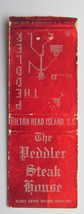 Peddler Steak House Hilton Head Island South Carolina Restaurant Matchbook Cover - $1.50