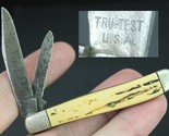 RARE! vintage pocket knife. 1950&#39;s &quot;TRU-TEST&quot; USA two blade ESTATE SALE - £119.74 GBP