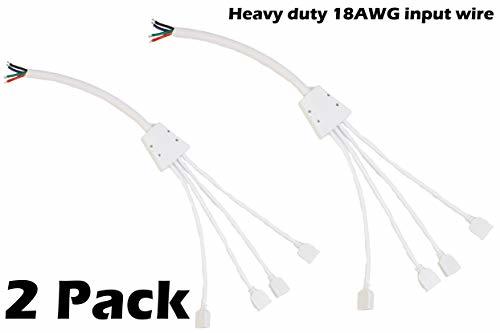 LEDUPDATES (2 Pack) Heavy Duty 18AWG Input 1 to 4 Female Ports (22awg) R... - $7.91