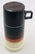 Vintage 1970&#39;s Thermos King-Seeley Graduated Brown Beige Tan Filler 7.25&quot; Tall  - £13.44 GBP