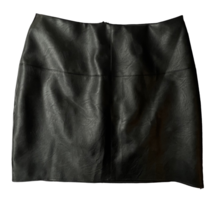 Missguided Womens Straight Skirt Black Faux Leather Mini Back Zipper 8 New - £17.73 GBP