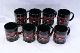 Linyi Loon Duck Decoy Silver Phoenix Christmas Xmas Mugs Lot of 8 - $22.53