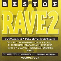 Best Of Rave 2 Volume 4 U.K. Cd 1995 10 Trks Opus Iii Transformer 2 Rum &amp; Black - $10.99