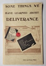 Some Things We Have Learned About Deliverance Glen &amp; Erma Miller 1988 Booklet - £7.95 GBP