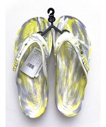 CROCS Marbled Classic Flip Flops Yellow Grey White ( 13 )  - £55.65 GBP