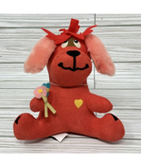 Dakin Dream Pets Rufus Dog Red Pink Poseable Ears Stuffed Animal Puppy 5... - £10.84 GBP