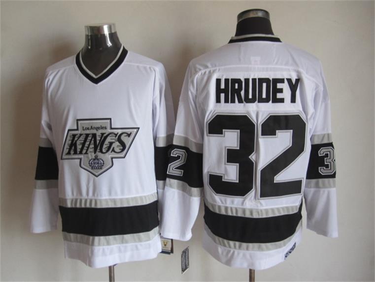 Kings #32 Kelly Hrudey Jersey Old Style Uniform White - $49.00