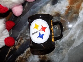 Pittsburgh Steelers Ceramic Embossed 8 oz Coffee Mug (3.5&quot; Round) EUC - $16.15