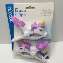 Unicorn Boca Clip Beach Towel Clips Chair Pool Float Set Camping Food - £13.54 GBP