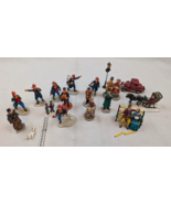Mixed Lot Of 16 Lemax Firemen Figures &amp; Hawthorne Village Horse &amp; Sleigh - €28,88 EUR