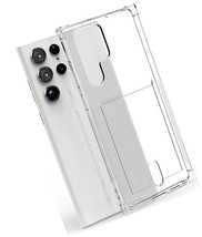 for Samsung S23 Ultra Transparent Phone case, Card Holder, Clear - $71.99