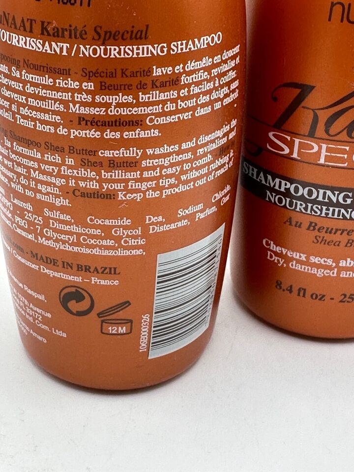(2) Nunaat Karite Special Nourishing Shampoo - 8.4 fl oz Item image 3