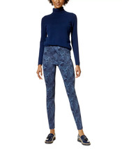 HUE Denim Leggings Indigo Paisley Print Midnight Rinse Size Small $58 - NWT - £21.38 GBP