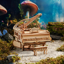 Robotime 223pcs 3D Wooden Puzzle Magic Piano Mechanical Music Box Toy Gift Desk  - £94.74 GBP
