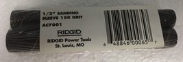 Ridgid 2-Pack 1/2&#39;&#39; Fine Sanding Sleeves 150 Grit AC7001 - £5.28 GBP