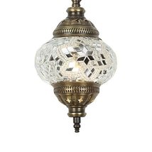 LaModaHome Handmade Pendant Ceiling Lamp Mosaic Shade, 2019 Stunning 16.5&quot; Heigh - £32.09 GBP