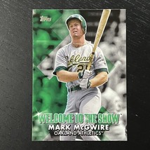 2022 Topps Series 1 Baseball Mark McGwire Welcome to the Show WTTS-39 Athletics - £1.57 GBP