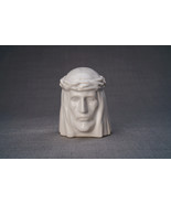 Handmade Mini Keepsake Urn &quot;The Christ&quot; - White | Ceramic - $166.04 CAD+