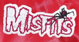 The Misfits Black Widow Logo Iron On Sew On Embroidered Patch 4&quot;x 1 3/4&quot; - £6.16 GBP