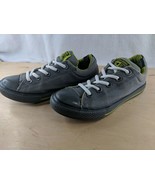 Converse All Star Youth Boys Shoes Size 3 M Gray Fabric Low Top - £17.05 GBP